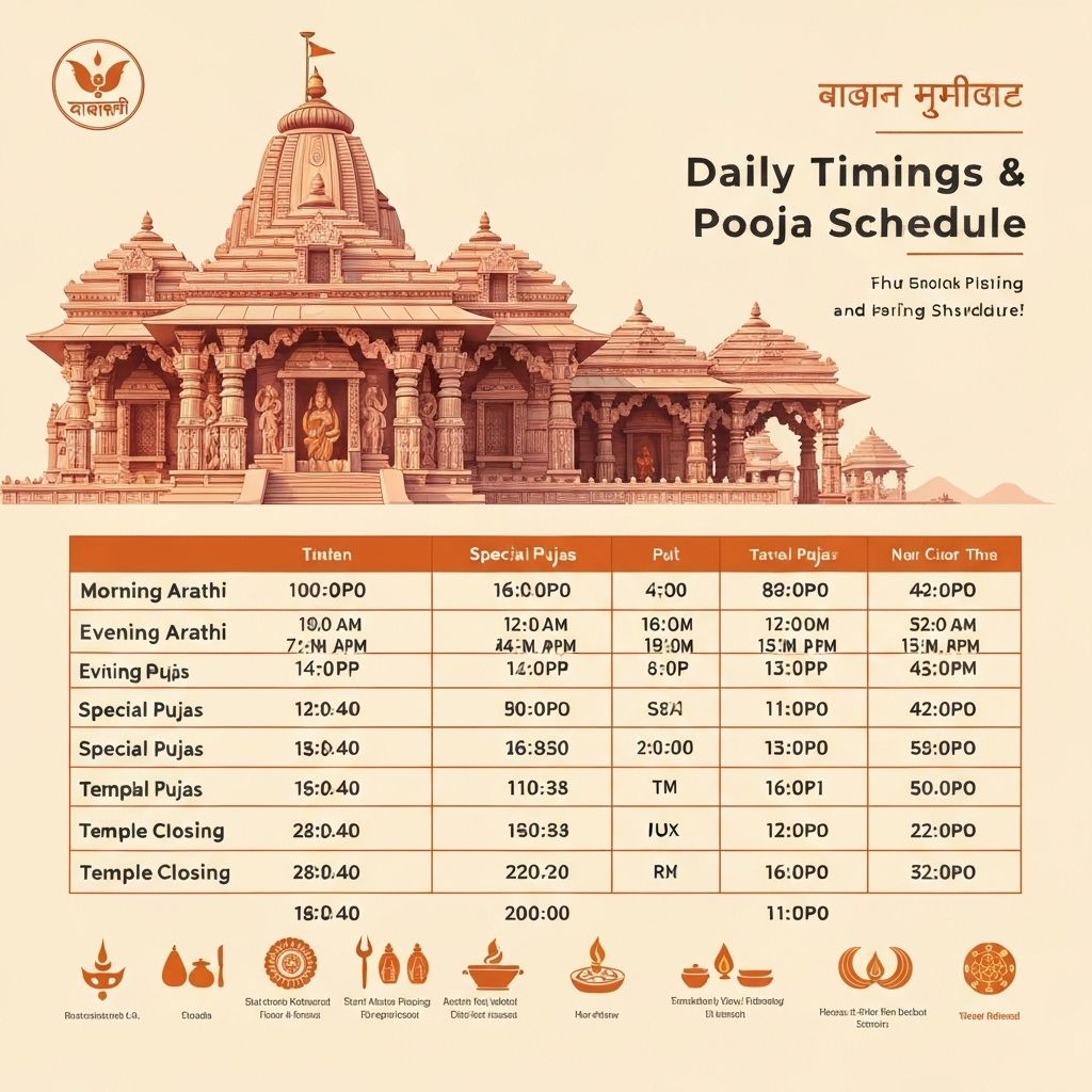 Temple timings and pooja schedule